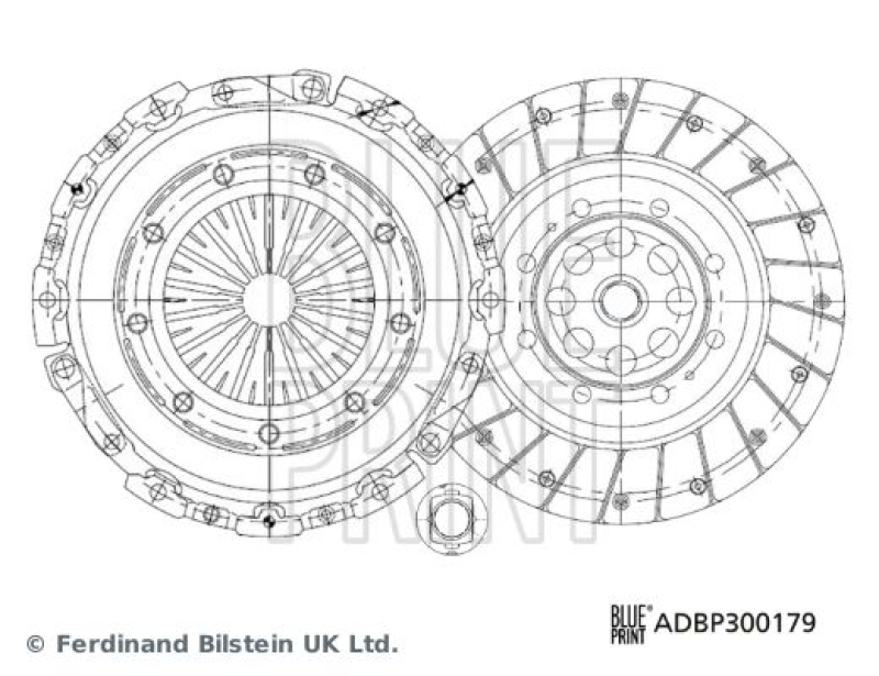 BLUE PRINT ADBP300179 Kupplungssatz für Peugeot