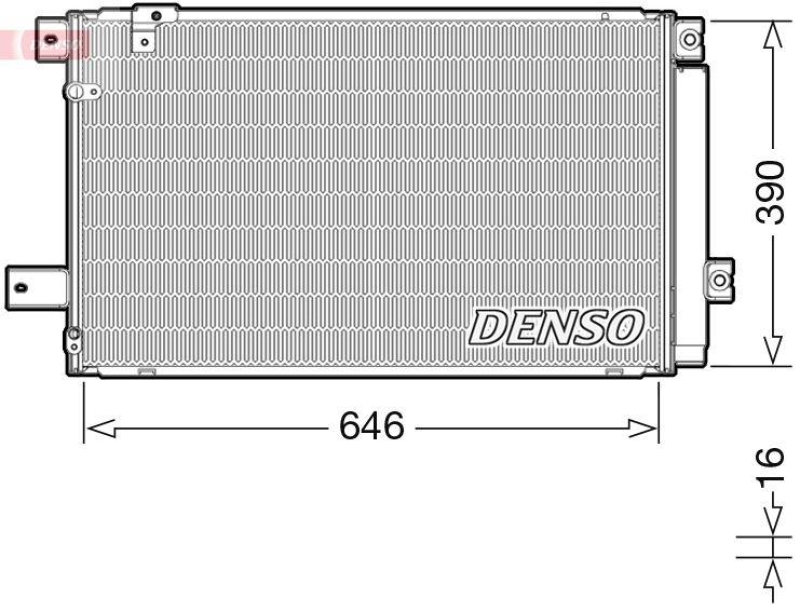 DENSO DCN50049 Kondensator TOYOTA AVENSIS Saloon (T25) 2.0 D-4D 03/2006->11/2008