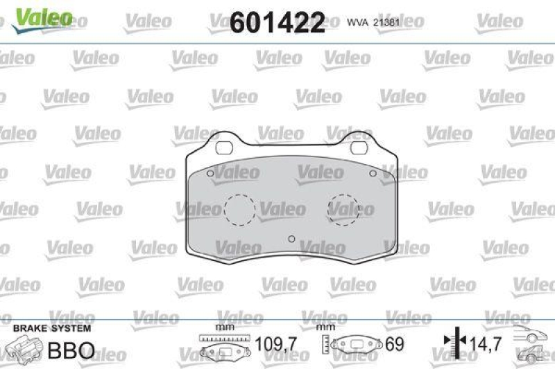 VALEO 601422 SBB-Satz PREMIUM