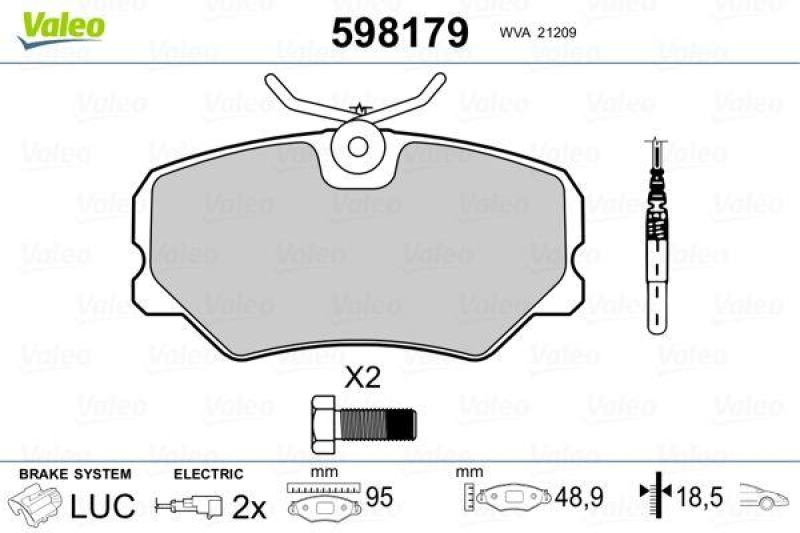 VALEO 598179 SBB-Satz PREMIUM