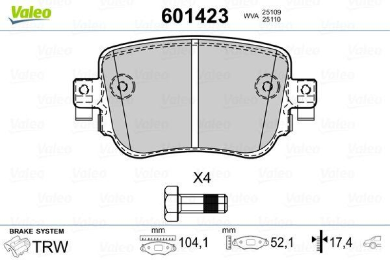 VALEO 601423 SBB-Satz PREMIUM