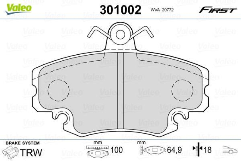 VALEO 301002 SBB-Satz FIRST