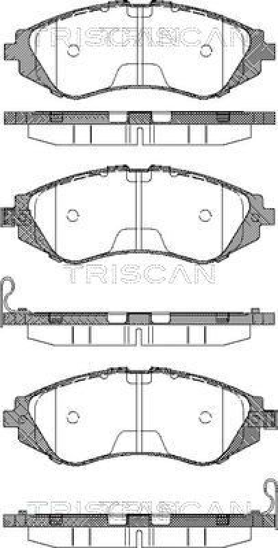 TRISCAN 8110 21001 Bremsbelag Vorne für Daewoo