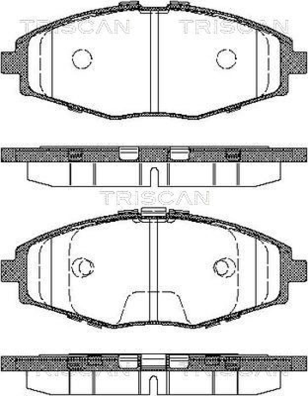 TRISCAN 8110 21002 Bremsbelag Vorne für Daewoo Matiz