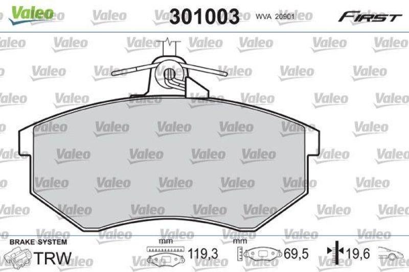 VALEO 301003 SBB-Satz FIRST