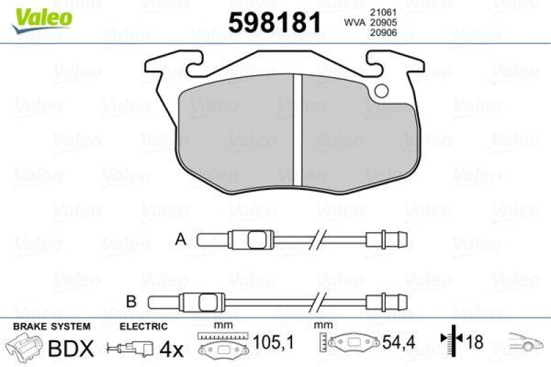 VALEO 598181 SBB-Satz PREMIUM