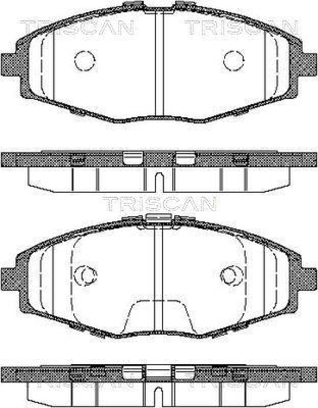 TRISCAN 8110 21002 Bremsbelag Vorne für Daewoo Matiz