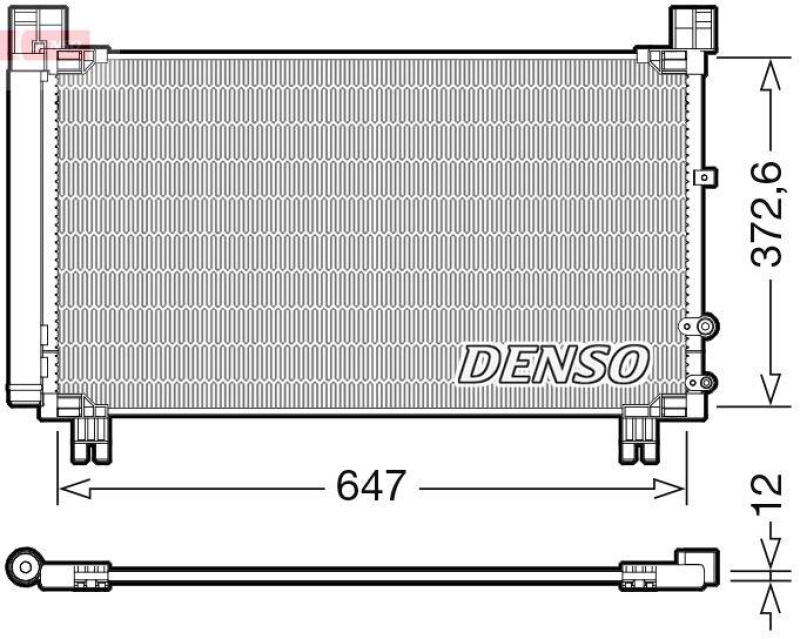 DENSO DCN50053 Kondensator LEXUS IS III (_E3_) 250 (GSE30_) (13- )