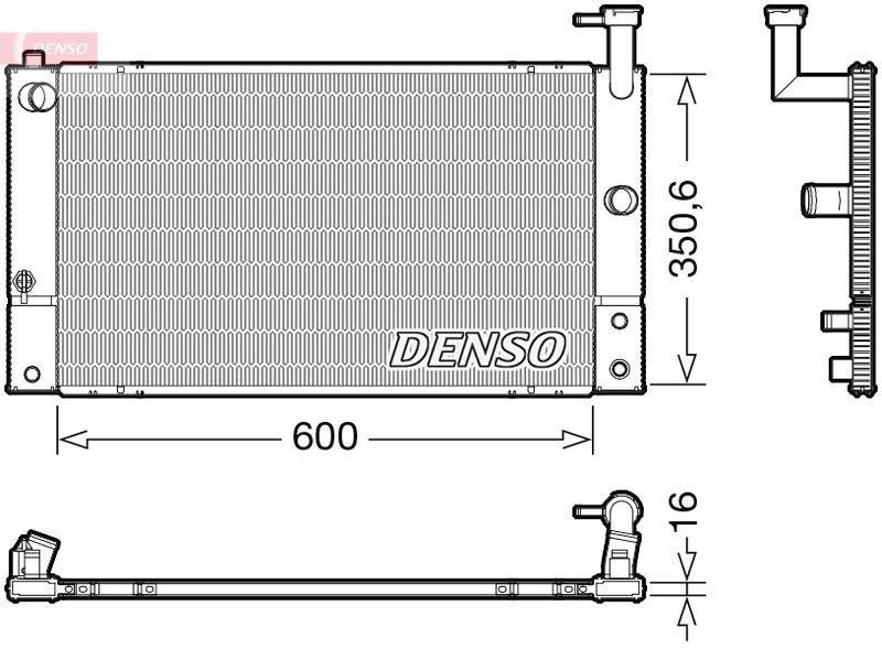 DENSO DRM50133 Kühler TOYOTA PRIUS Hatchback (_W2_) (03-09)