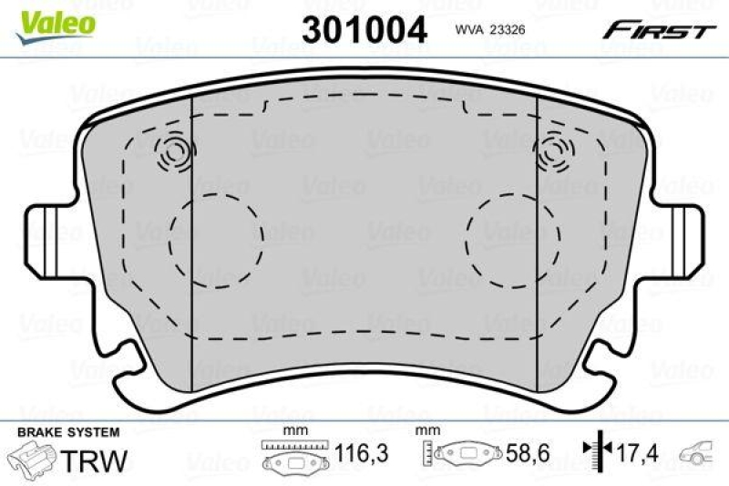 VALEO 301004 SBB-Satz FIRST