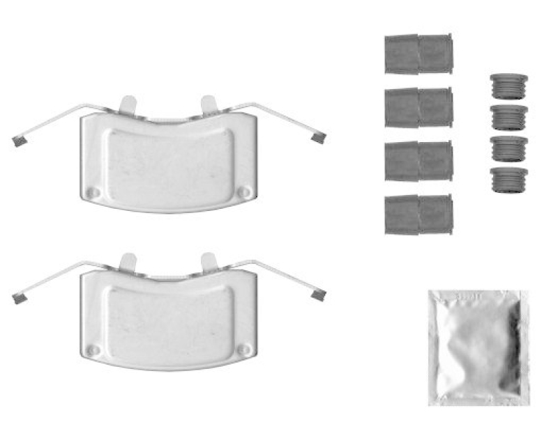 HELLA 8DZ 355 205-671 Zubehörsatz, Bremssattel