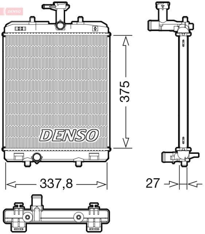 DENSO DRM50134 Kühler TOYOTA AYGO (_B4_) 1.0 (14-)