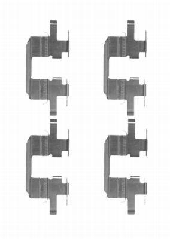 HELLA 8DZ 355 204-151 Zubehörsatz, Scheibenbremsbelag für SUBARU