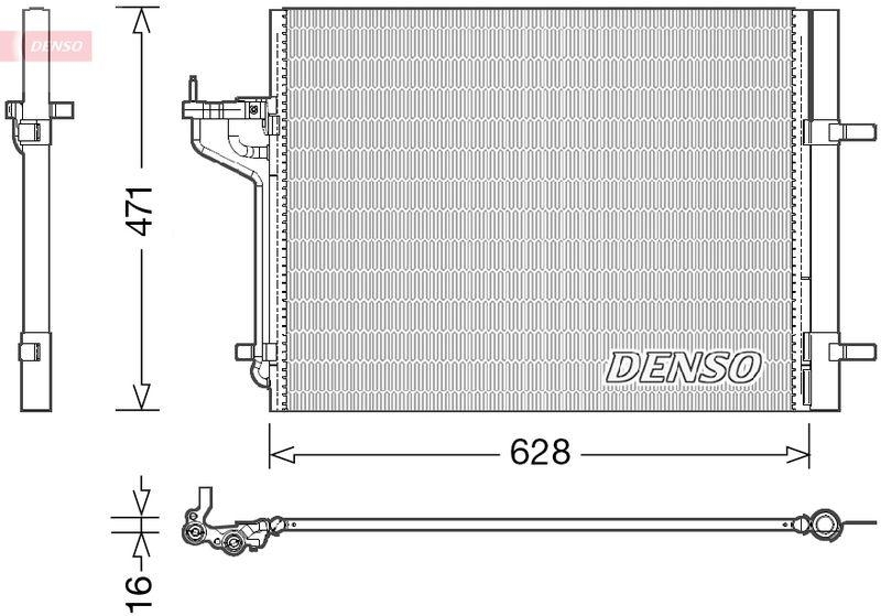 DENSO DCN10029 Kondensator A/C FORD FOCUS III Turnier 1.6 EcoBoost (2011 - )