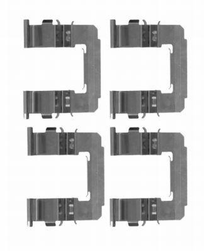 HELLA 8DZ 355 204-161 Zubehörsatz Scheibenbremsbelag