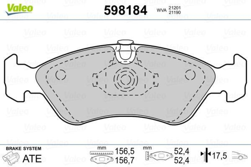 VALEO 598184 SBB-Satz PREMIUM