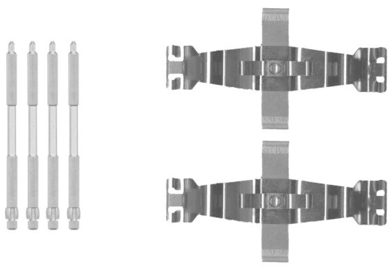 HELLA 8DZ 355 205-691 Zubehörsatz, Bremssattel