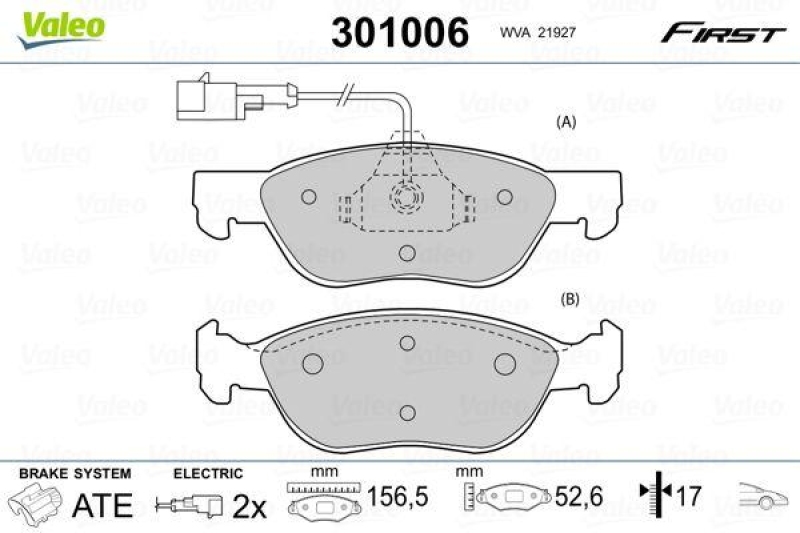 VALEO 301006 SBB-Satz FIRST