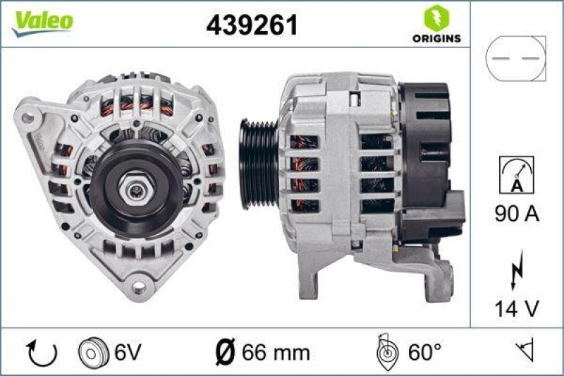 VALEO 439261 Generator Neu - ORIGINS