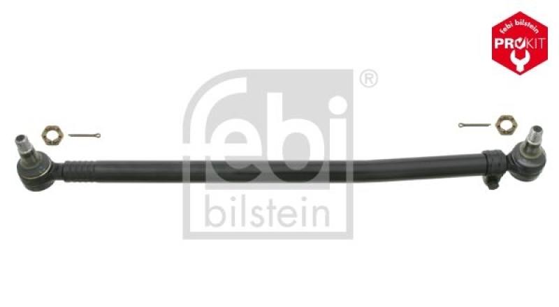 FEBI BILSTEIN 24063 Lenkstange mit Kronenmuttern und Splinten, vom Lenkgetriebe zur 1. Vorderachse für Volvo