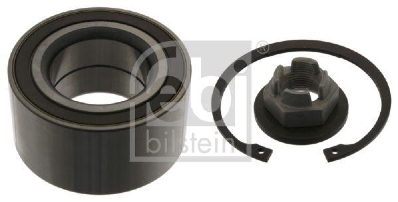 FEBI BILSTEIN 39500 Radlagersatz mit ABS-Impulsring, Achsmutter und Sicherungsring für Ford