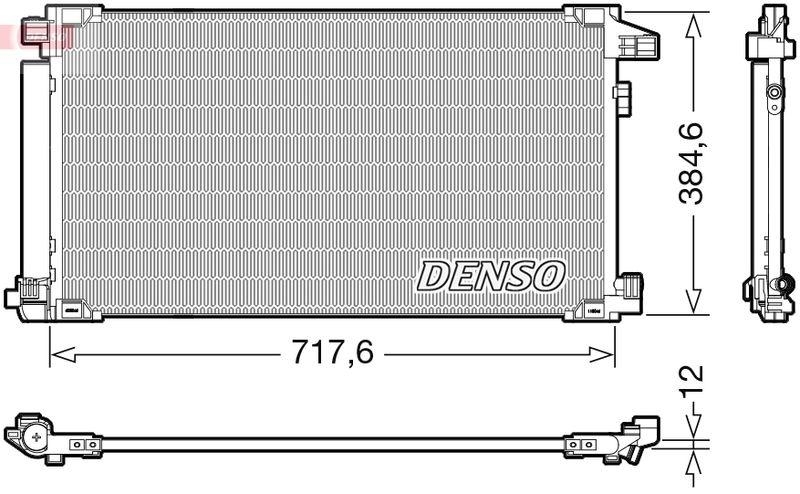 DENSO DCN50061 Kondensator A/C TOYOTA PRIUS (_W5_) (15-)