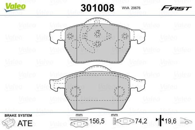 VALEO 301008 SBB-Satz FIRST