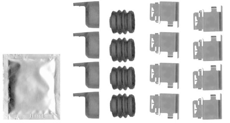 HELLA 8DZ 355 205-711 Zubehörsatz, Bremssattel