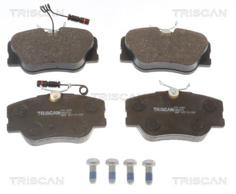 TRISCAN 8110 23001 Bremsbelag Vorne für Mercedes W124, W201