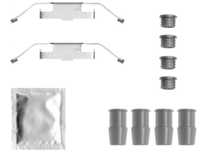 HELLA 8DZ 355 205-721 Zubehörsatz, Bremssattel