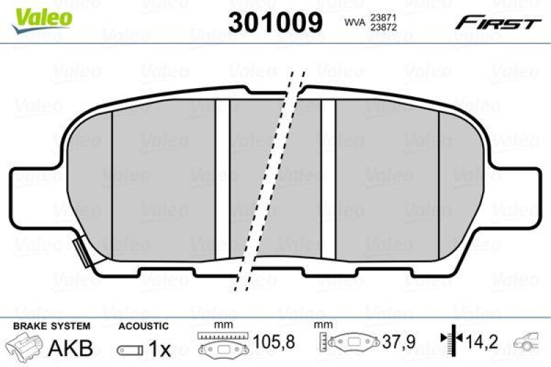 VALEO 301009 SBB-Satz FIRST