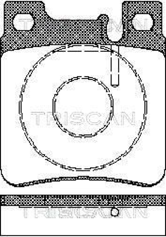 TRISCAN 8110 23003 Bremsbelag Hinten für Mercedes W140