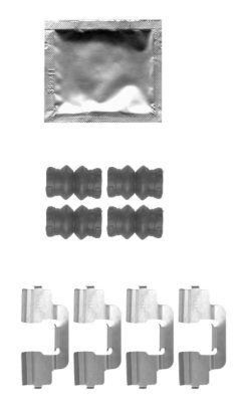 HELLA 8DZ 355 204-271 Zubehörsatz, Scheibenbremsbelag für P.S.A