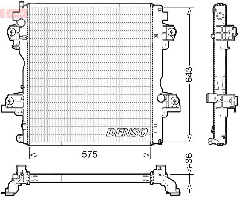 DENSO DRM50140 Kühler TOYOTA LAND CRUISER PRADO (_J15_) 3.0 D-4D (09-)