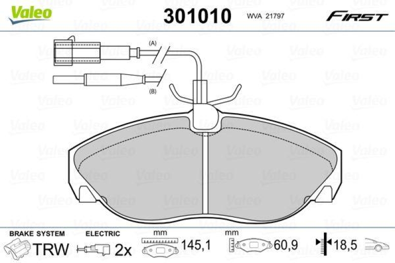 VALEO 301010 SBB-Satz FIRST