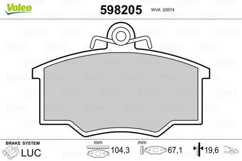 VALEO 598205 SBB-Satz PREMIUM