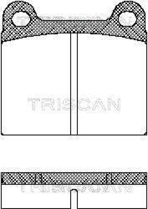 TRISCAN 8110 10201 Bremsbelag Vorne / Hinten für Opel, Saab, Volvo