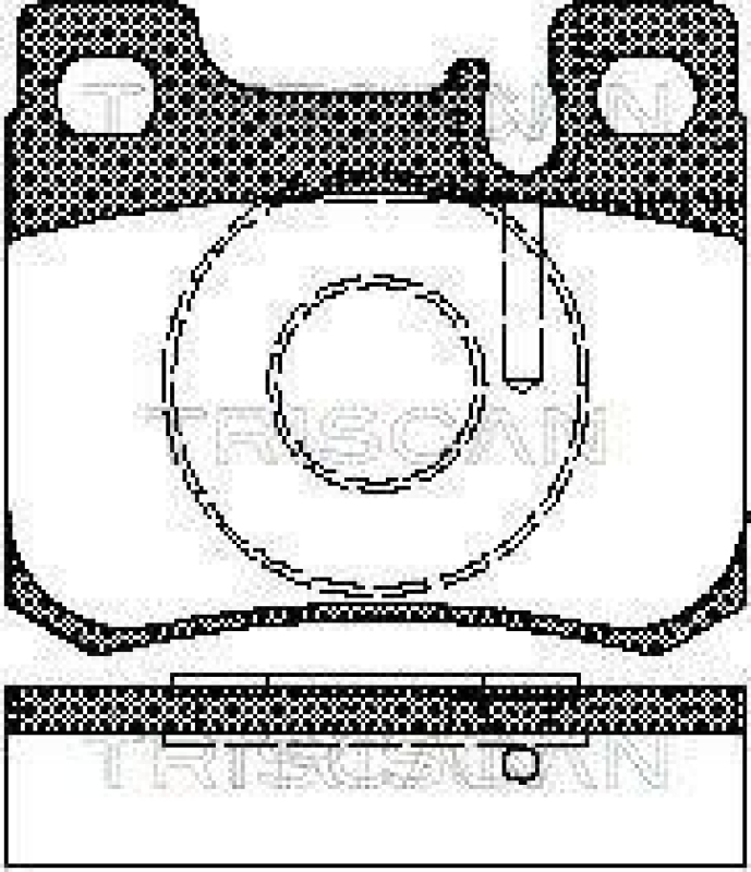 TRISCAN 8110 23006 Bremsbelag Hinten für Mercedes W202