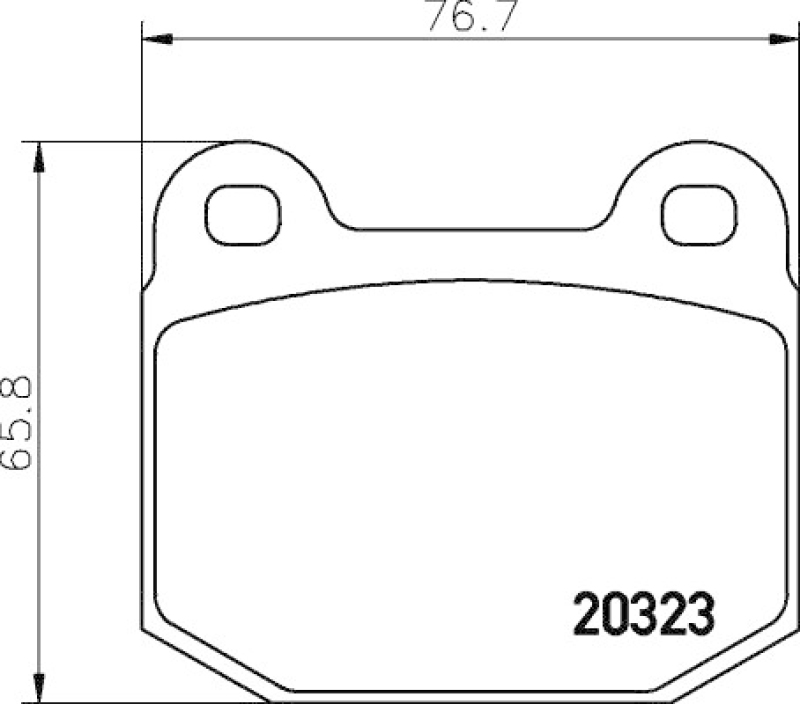 HELLA 8DB 355 009-061 Bremsbelagsatz Scheibenbremse