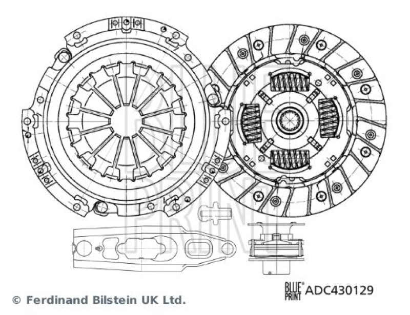 BLUE PRINT ADC430129 Kupplungssatz f&uuml;r MITSUBISHI