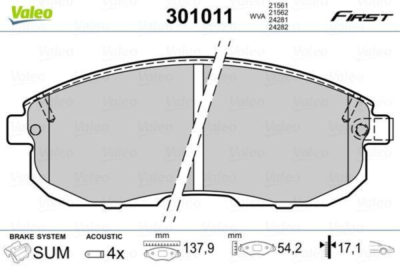 VALEO 301011 SBB-Satz FIRST