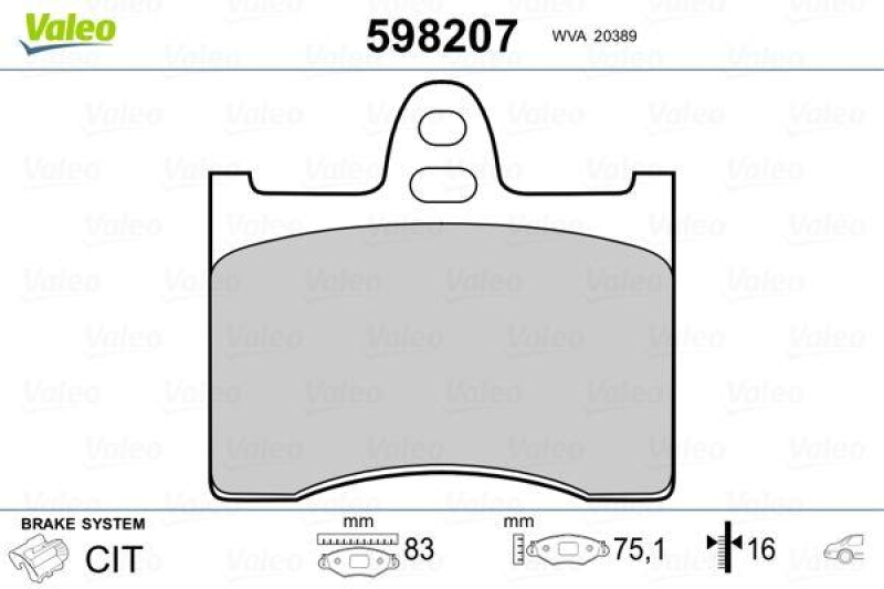 VALEO 598207 SBB-Satz PREMIUM