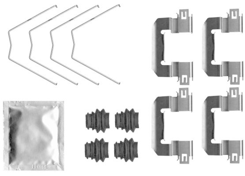 HELLA 8DZ 355 205-741 Zubehörsatz, Bremssattel