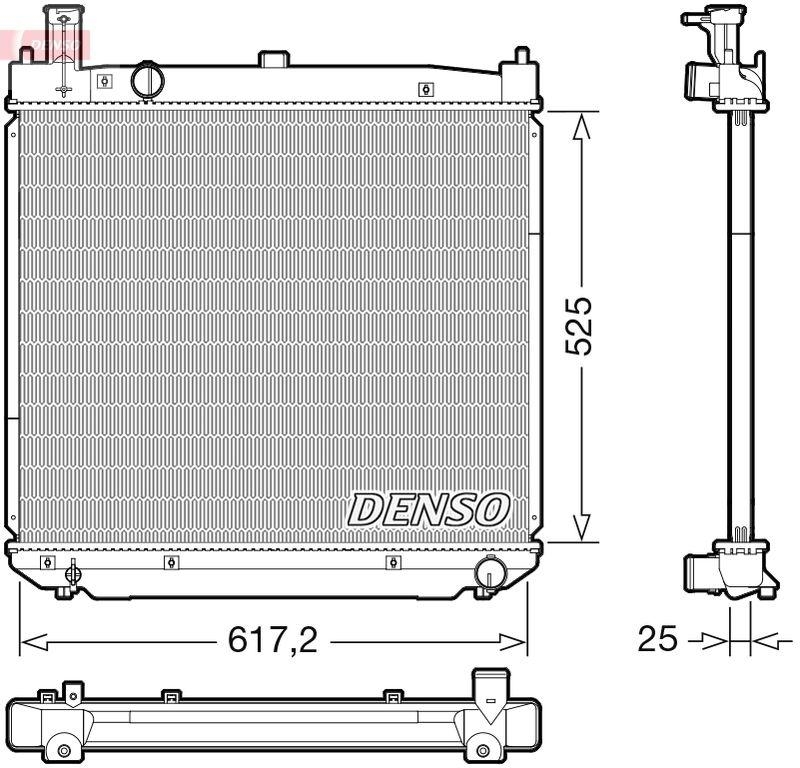 DENSO DRM50141 Kühler TOYOTA HIACE IV Van (__H1_, __H2_) 2.5 D-4D (01-06)