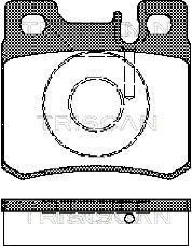 TRISCAN 8110 23007 Bremsbelag Hinten für Mercedes W124