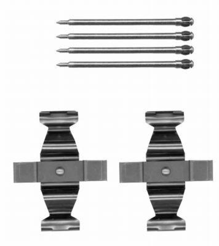 HELLA 8DZ 355 204-301 Zubehörsatz, Scheibenbremsbelag für MB