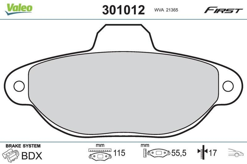 VALEO 301012 SBB-Satz FIRST