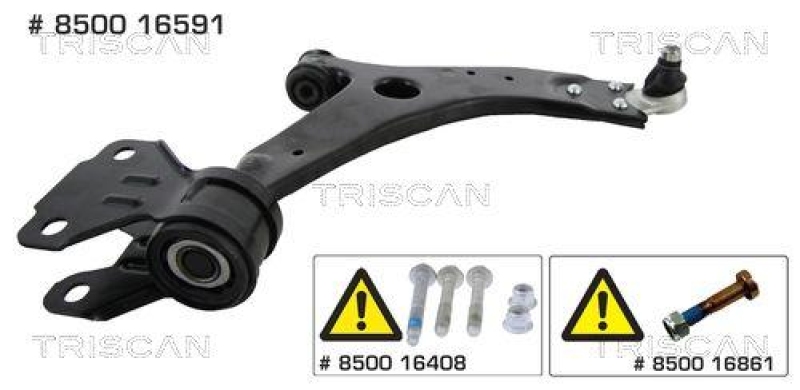 TRISCAN 8500 16591 Querlenker für Ford C-Max, Grand Max