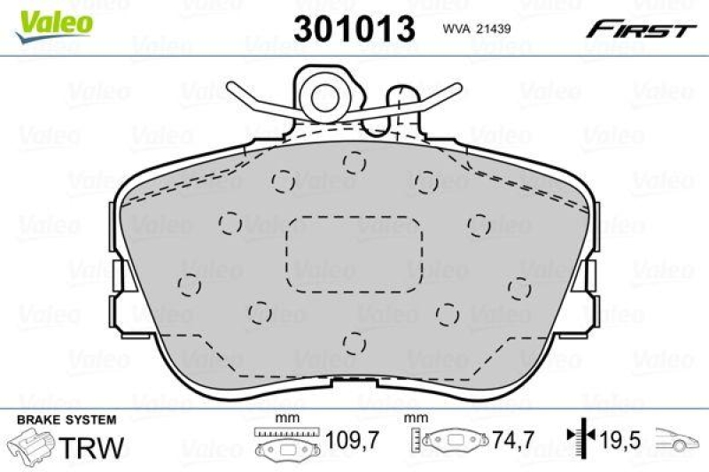 VALEO 301013 SBB-Satz FIRST