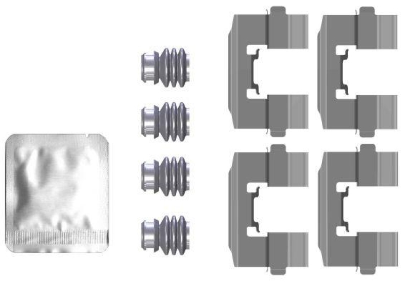 HELLA 8DZ 355 205-761 Zubehörsatz, Bremssattel